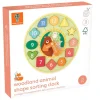 Puzzles|Wooden Toys-Orange Tree Toys Woodland Animal Shape Sorting Clock