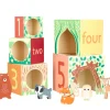 Educational|Wooden Toys-Orange Tree Toys Woodland Animal Stacking Cubes